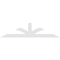 Ekena Millwork Richland Architectural Grade PVC Gable Bracket, 72"W x 18"H x 2"D x 4"F, 6/12 Pitch GBP072X18X0204RIC00 - alternate 2